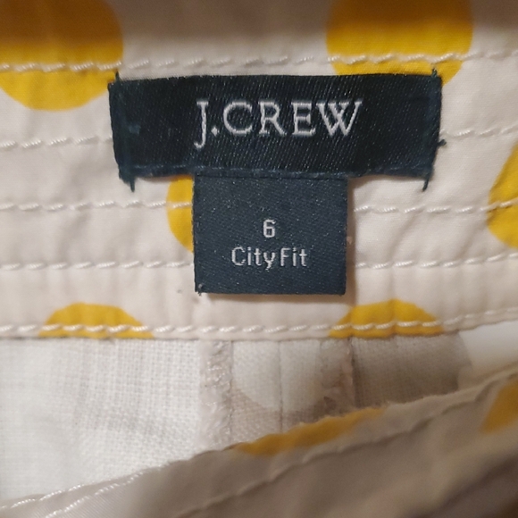 J Crew Polka Dot Beige Shorts - Picture 2 of 8